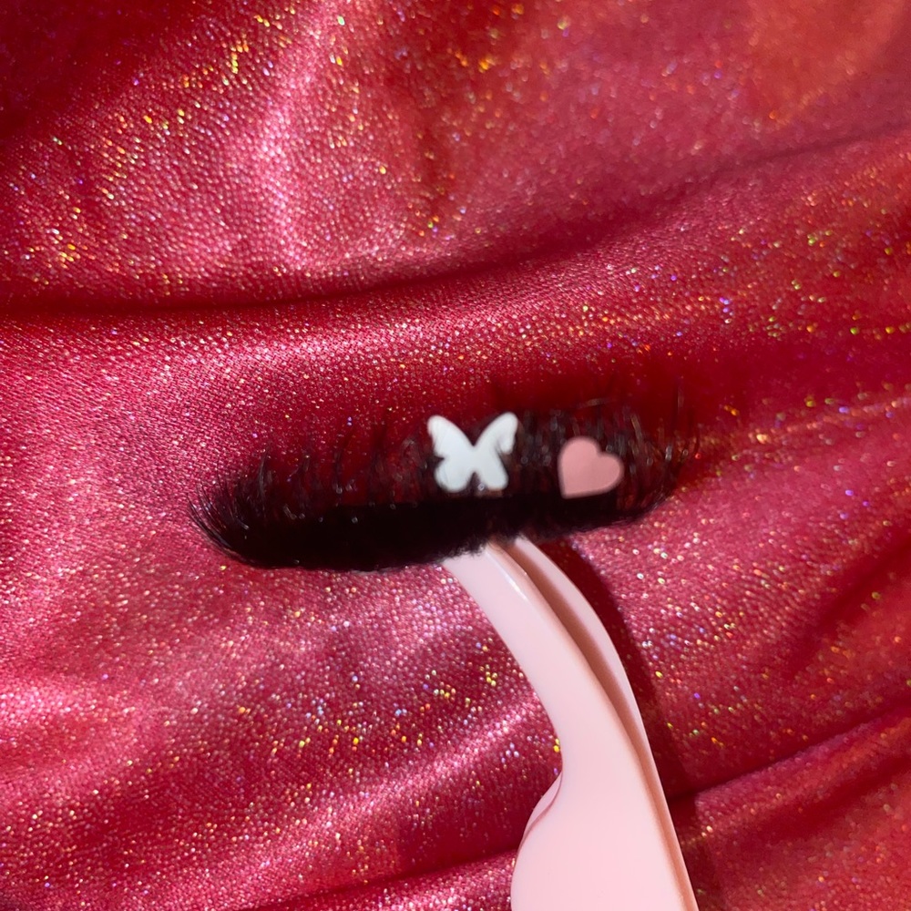 Princess lash with heart and butterfly